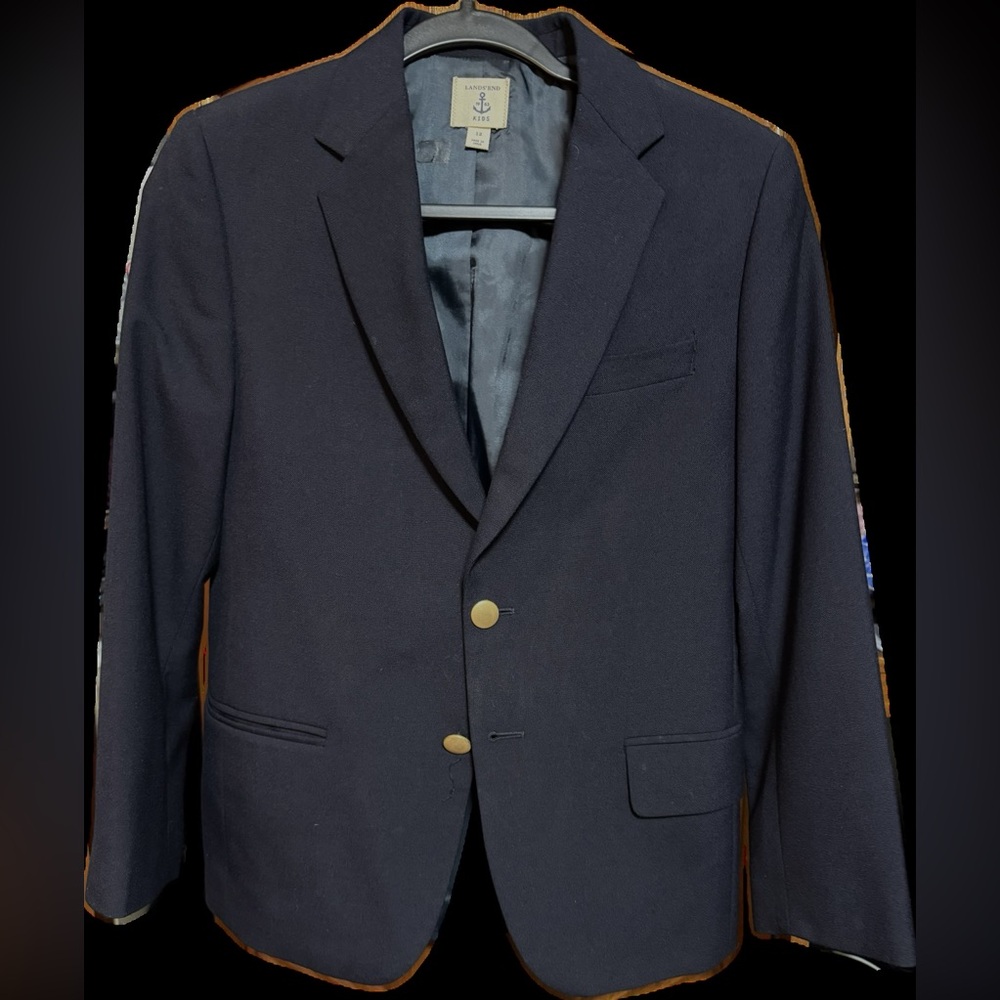 Land’s End Boys Navy Blazer size 12